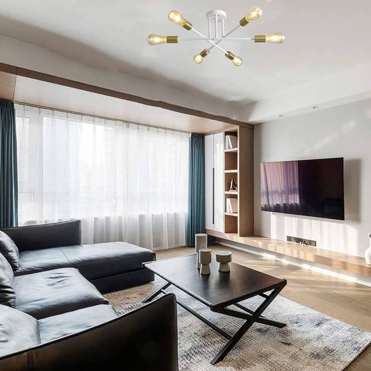 Living room deals overhead lighting